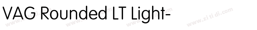 VAG Rounded LT Light字体转换